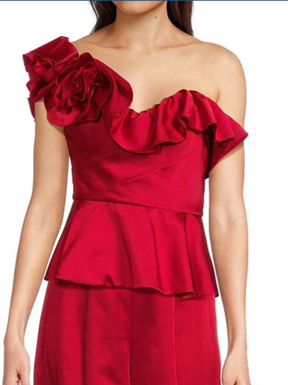 Gorgeous Muse by Marchesa formal one shoulder top sz 2. NWT